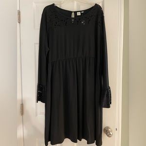 NWT | Gap Black Maternity Dress with Lace | XXL